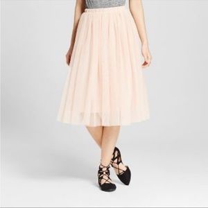 ✨ Balletcore Pink Tulle Midi Skirt ✨